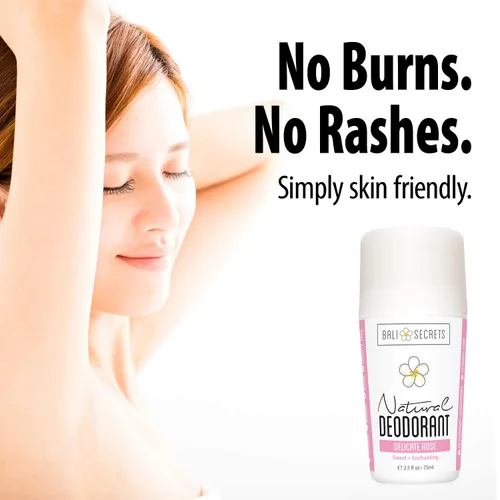 Vista 3 de Bali Secrets La nueva fórmula desodorante natural para mujeres y hombres. Sin tonterías. Fórmula limpia para pieles sensibles. Protección contra