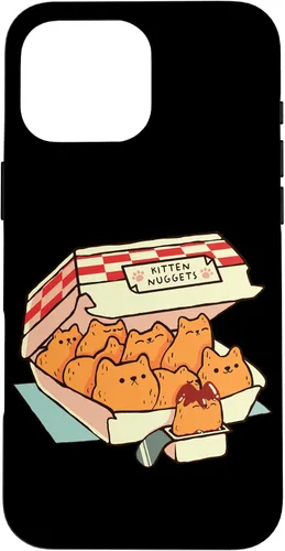 Vista 19 de iPhone 16 Kitten Nuggets Cute Fast Food Cat Shape Foodie Case