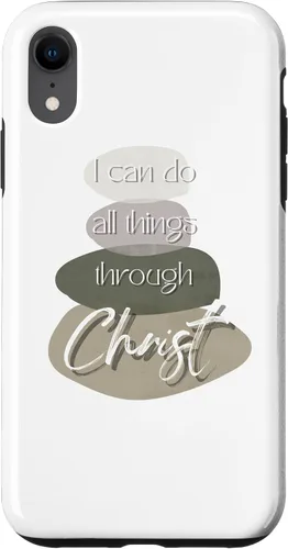 Vista 8 de Funda para iPhone 15 Christian I Can Do All Things Through Christ with Cairn