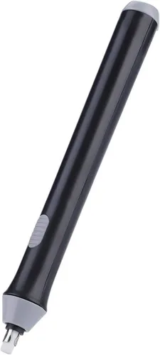 Vista 8 de Kit de borrador de lápiz eléctrico, borrador automático a pilas con 20 recambios, negro, para dibujar y dibujar