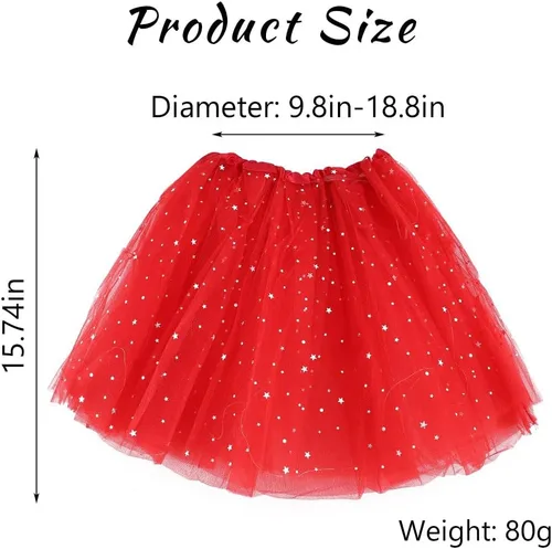 Vista 2 de DRESBE Falda LED para mujer, tutú iluminado, falda de tul brillante, para baile, fiesta, rave, festival, ropa de Halloween