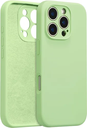 Vista 72 de Funda de silicona para iPhone Air, con [protección completa de la cámara] [forro de microfibra suave antiarañazos], funda de silicona líquida ultra