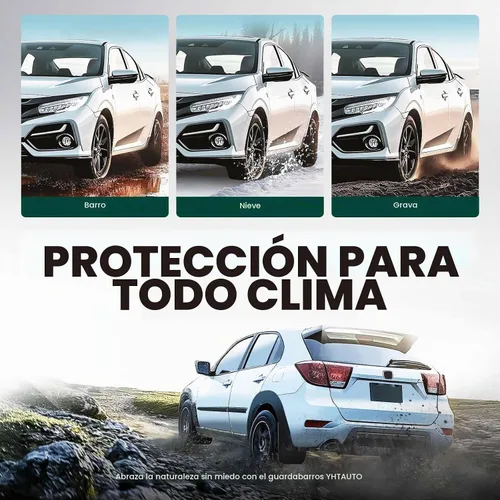 Vista 5 de YHTAUTO Juego de 4 guardabarros y protectores contra salpicaduras, accesorios de repuesto para Honda Civic 1996-2000 Coupé Sedán, no apto