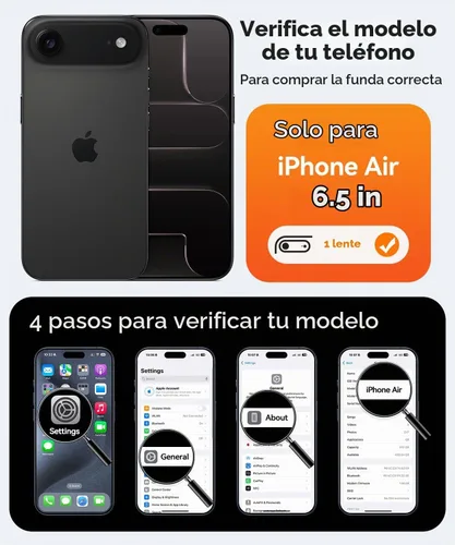 Vista 2 de CANSHN Funda magnética compatible con iPhone Air (6.5 pulgadas), mejorada [protección completa de la cámara] [compatible con Magsafe]
