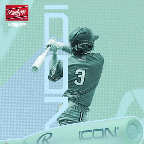 Vista 2 de Rawlings 2026 ICON Baseball Bat USSSA -5 / -8 / -10 Drop 2 3/4" Barrel 2 Pc. Composite