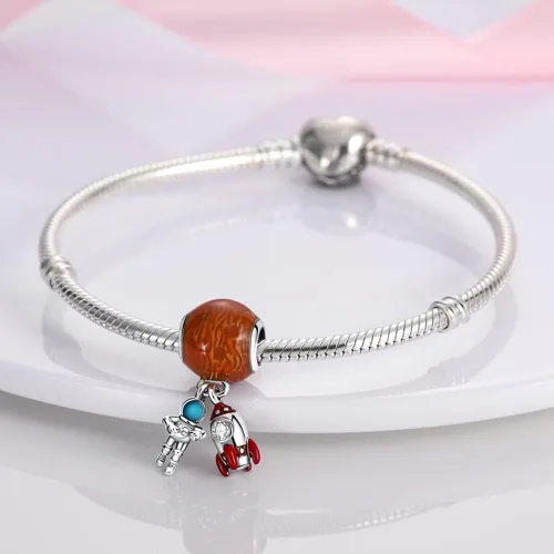 Vista 208 de KUNSIR Los abalorios se adaptan a pulseras Pandora para mujer, plata de ley 925, cuentas colgantes de joyería para niñas, dijes de feliz cumpleaños