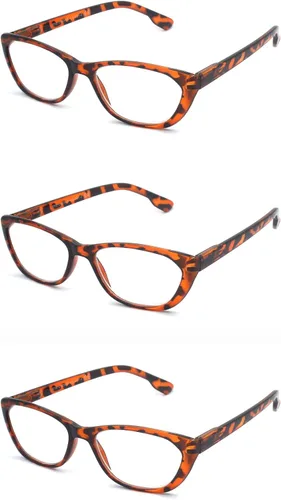 Vista 9 de Gafas de lectura de ojo de gato para mujer con bisagra de resorte