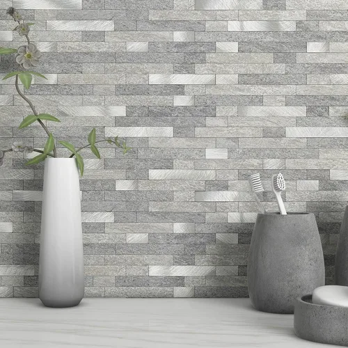 Vista 10 de MOFIT Azulejo de Respaldo de Ladrillo de Piedra 3D para Cocina Despegar y Pegar Azulejo de Pared Autoadhesivo, Pegatinas de Azulejos de Mosaico