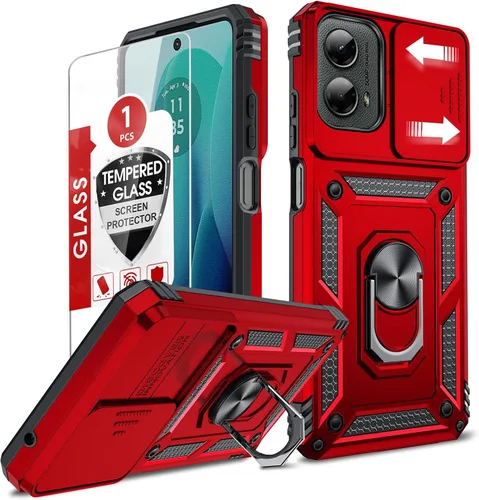 Vista 171 de LeYi Funda para Moto G Stylus 2022 4G (no compatible con 5G), funda para Moto G Stylus con 2 protectores de pantalla, funda protectora de grado Oro