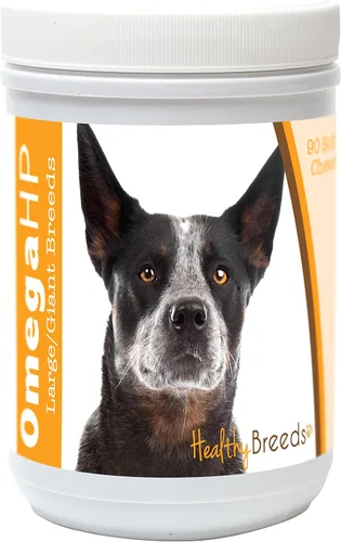 Vista 90 de Healthy Breeds Affenpinscher Omega HP - Masticables suaves para piel y pelaje, 60