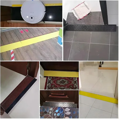 Vista 5 de Rampas de umbral portátiles, rampa para silla de ruedas, rampa de umbral de puerta, rampa portátil de barrido para interiores, rampa para bordillos