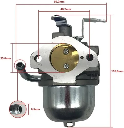 Vista 3 de Carburador 0G95940SRV para generador Generac 5500xl Modelo 09778-6 7550EXL 8000EXL 6500XL 5500XL XG8000E GP8000 GP6500 GP7000E Nikki Carb