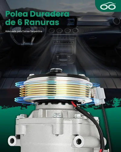 Vista 5 de SCITOO Compresor de CA para Honda Civic 1.7L 2001, Compresor de aire acondicionado de enfriamiento rápido para Acura EL 1.7L 2001, para Honda
