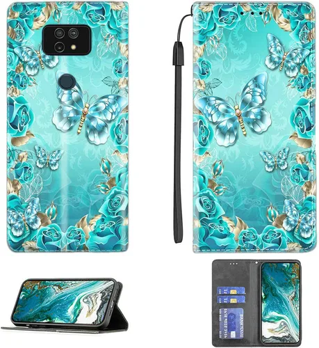 Vista 224 de jioeuinly ATT Motivate 2 - Funda compatible con ATT Motivate 2, funda con soporte abatible y cierre magnético DJS
