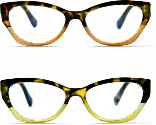 Vista 3 de Cateye - Gafas de lectura para mujer, con bloqueo de luz azul, con bisagra de resorte