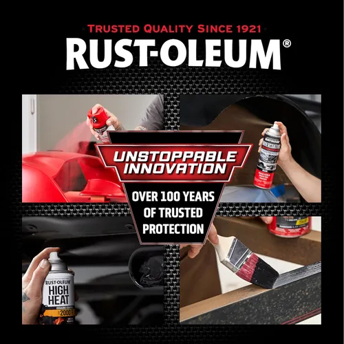 Vista 10 de Rust-Oleum 248657 Spray de revestimiento inferior de goma, 15 oz, Negro