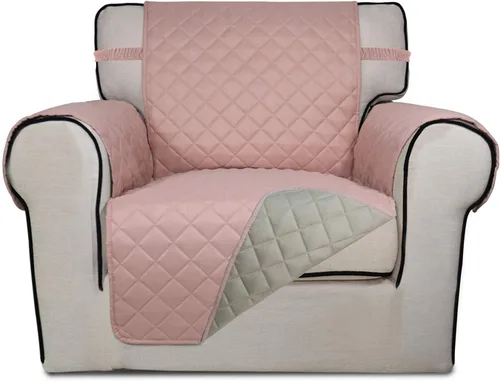 Vista 33 de PureFit - Funda de sofá acolchada reversible, protector de muebles impermeable, funda de sofá lavable con espuma antideslizante y correas elásticas