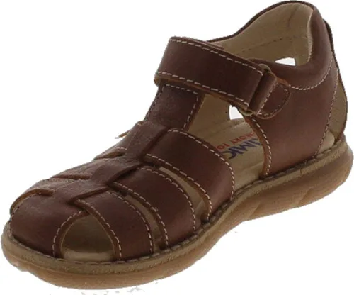 Vista 3 de Primigi Sandalias de cuero para niños con puntera protectora y espalda cerrada