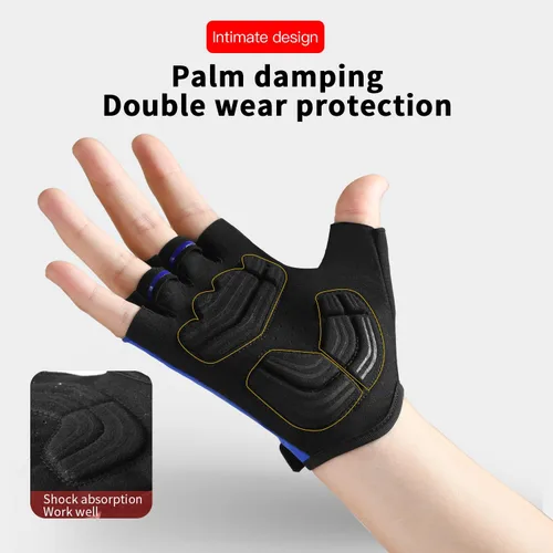Vista 3 de Guantes de ciclismo sin dedos para hombres y mujeres, guantes de bicicleta para hombres, accesorios de bicicleta, guantes para bicicleta hombre