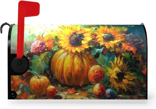 Vista 68 de Funda magnética para buzón patriótico de verano del 4 de julio, cubierta para buzón de bandera de Estados Unidos, diseño floral, Día