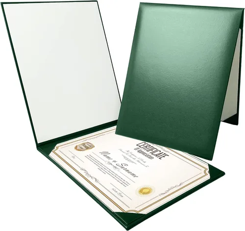 Vista 33 de Gradplaza Cubierta de diploma personalizada para graduación, documentos, soporte de diploma de certificado de cuero sintético liso