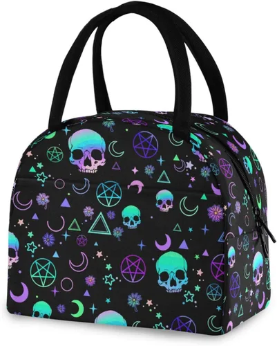 Vista 18 de Bolsa de almuerzo Axolotl para mujeres, hombres y niños, lonchera aislada reutilizable para oficina, trabajo, escuela, picnic, caminata Reusable