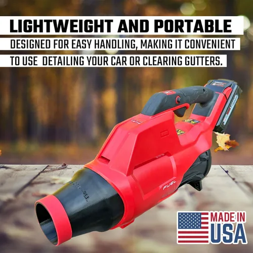 Vista 3 de Boquilla de secado de coche para soplador Milwaukee M18 – Accesorio de secado de coche con punta protectora de silicona – Compatible con 2724-20