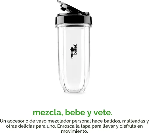 Vista 9 de Magic Bullet - Licuadora Combo, Jarra de 48 oz, Taza de Mezcla, Dial de Velocidad Simple – MBF50200AK