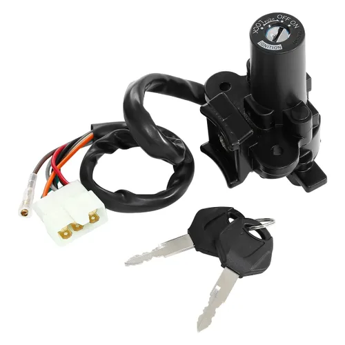 Vista 4 de TCT-MOTORPARTS Llave de bloqueo del interruptor de encendido para Kawasaki ZX6R ZX7R ZX750 ZX9R ZX900 ZZR400 ZZR600