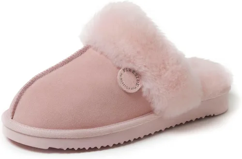 Vista 41 de Dearfoams Fireside Sydney Pantuflas anchas de piel de oveja para mujer, para interiores y exteriores