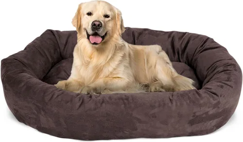 Vista 63 de Majestic Pet Cama para Perros de 52 Pulgadas de Ante Calmante Lavable 52x35x11 (Pulgadas) – Acogedora Cama Redonda para Perros con Forma de Dona