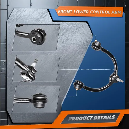 Vista 4 de 2 piezas de brazo de control superior delantero y conjunto de rótula para 2006-2010 J-eep Commander 2005-2010 Jeep Grand Cherokee K620188 x2
