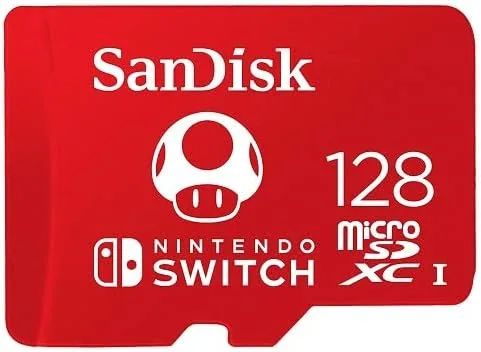 Vista 3 de SanDisk - Tarjeta micro SD Nintendo Switch de 128 GB para Switch, Switch OLED y Switch Lite tarjeta de memoria de 128 GB de alta velocidad
