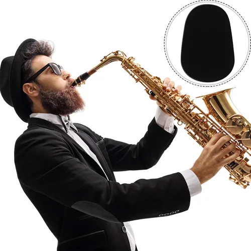Vista 2 de Boao 160 piezas de 0.031 in de grosor para saxofón y clarinete para boquilla, parches de goma gruesa con adhesivo fuerte para músicos principiantes