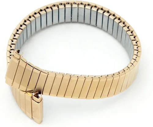 Vista 3 de Voguestrap TX666Y Allstrap correa de reloj, con expansión, estrecha, 11-14 mm, dorado, para mujer