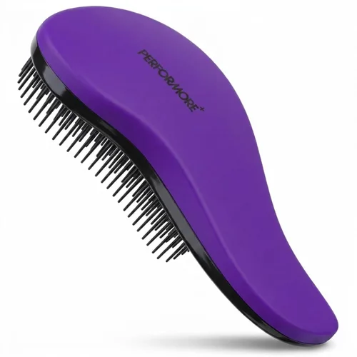 Vista 8 de Performore Smooth Glide - Cepillo desenredante para cabello natural, rizado, liso, húmedo o seco, secado rápido, cabello largo o corto para mujeres