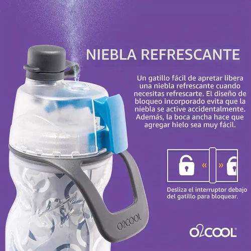 Vista 4 de O2COOL ArcticSqueeze botella de 20 onzas oficial que se aprieta para tomar