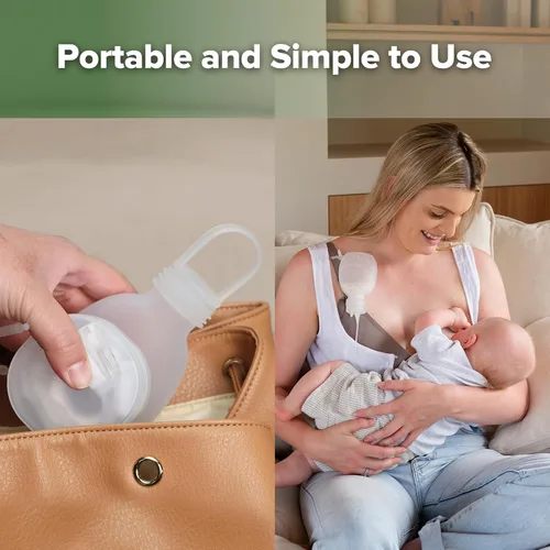 Vista 7 de haakaa Juego de tubo y bolsa de alimentación suplementaria, sistema de lactancia suplementaria para bebés, sistema de lactancia materna SNS