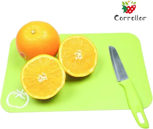 Vista 5 de Alfombrillas Pequeñas y Flexibles de Plástico para Tabla de Cortar, Alfombrillas para Tablas de Cortar con Iconos de Comida, Parte Trasera