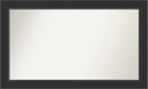 Vista 373 de Amanti Art Espejo personalizado, espejo de baño negro Astor, espejo de pared o espejo de tocador de baño sobre el fregadero (25 x 25 pulgadas)