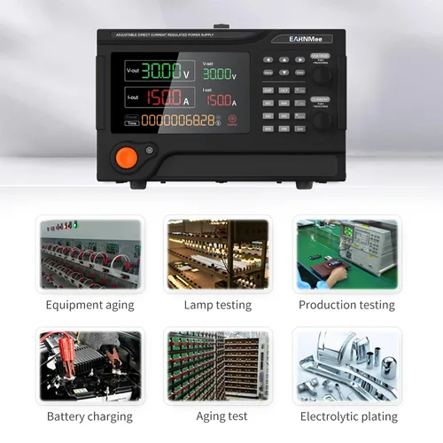 Vista 7 de Fuente de alimentación CC 30V 150A, 4500W de alta potencia, programable variable ajustable, conmutación regulada, fuente de alimentación de banco
