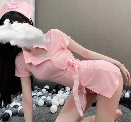 Vista 3 de Yameidie Lencería sexy para mujer disfraz de enfermera de anime disfraz de enfermera vestido de médico ropa de noche sexy para cosplay