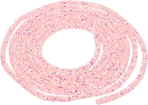 Vista 6 de MECCANIXITY Cuerda de lentejuelas con purpurina de 2.5 yardas, 6mm, 0.24 pulgadas, cuerda de tubo de lentejuelas con diamantes de imitación