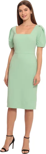 Vista 2 de Maggy London Vestido de crepé de manga corta para mujer