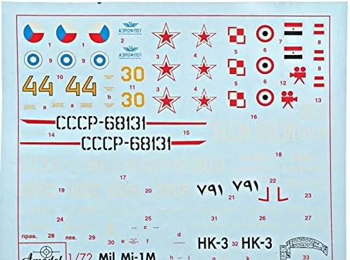Vista 3 de Helicóptero soviético Mi-1M (Mil Experimental Design Bureau) 1/72 Amodel 7234