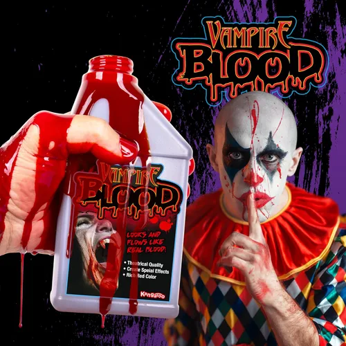 Vista 8 de Pinta de sangre para Halloween, sangre de vampiro; 16 onzas