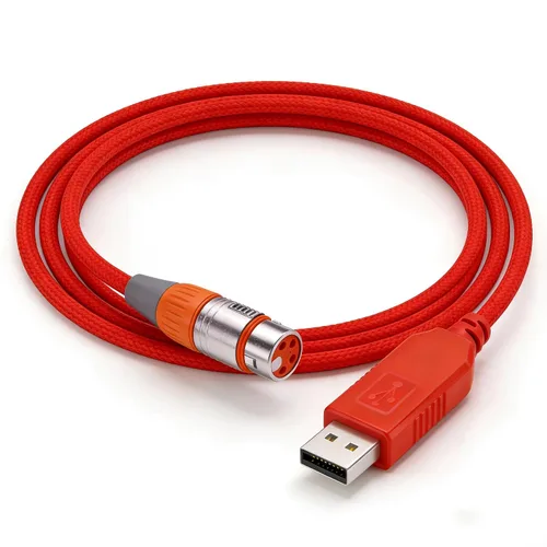 Vista 3 de Cable adaptador USB a DMX RS485 convertidor 3PIN XLR macho DMX512 Freestyler Software PC Control Cable con chip FT232RL compatible con Win10 Mac