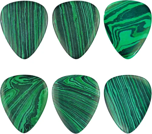 Vista 31 de Púa de Guitarra o Bajo de Piedra Amatista - Calibre Ultra Pesado de 3.0 mm - Forma 351 - Púa Exótica Artesanal de Gema Especial - 1 Paquete