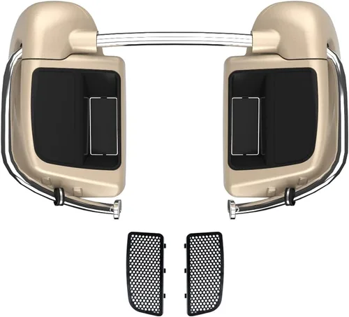 Vista 96 de Kits de calentadores de piernas con ventilación y combinación de color con guantera para Harley Davidson Touring Street Road King Glide FLTR 2014