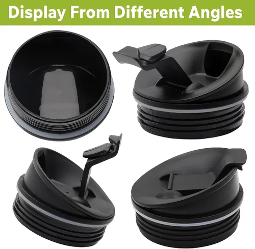 Vista 4 de 2 piezas de repuesto para licuadora Ninja, 2.81 pulgadas de diámetro interior, tapas de boquilla de sellado compatibles con vasos Ninja de 16 onzas